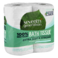 Seventh Generation Bath Tissue, Extra Soft & Strong, 2-Ply, 4 Each