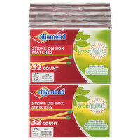 Diamond Greenlight Strike On Box Matches, 32 Each