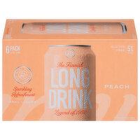 Long Drink Peach, 6 Each