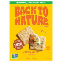 Back To Nature Crackers Crispy Wheat, 6.5 Ounce