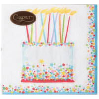 Caspari Birthday Cake Luncheon Napkin, 1 Each