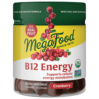 Megafood Gummies B12 Energy Cranberry, 70 Each