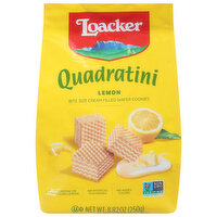 Loacker Wafer Cookies, Lemon, Bite Size, 8.8 Ounce