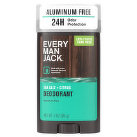 Every Man Jack Deodorant Sea Salt, 3 Ounce