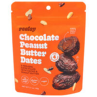 Realsy Chocolate Peanut Butter Filled Dates, 2.1 Ounce