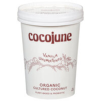 Cocojune Unsweetened Vanilla Coconut Yogurt, 16 Ounce