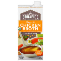 Bonafide Provisions Chicken Broth, Organic, 32 Ounce