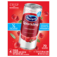 Ocean Spray Cranberry Juice Cocktail, 4 Each