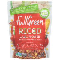 Fullgreen Shelf-stable Riced Cauliflower with Tomato, Red Pepper & Corn, 6.7 Ounce