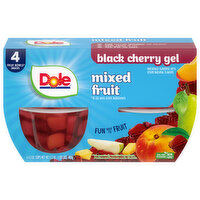 Dole Gel Mixed Fruit in Black Cherry Flavored Gel, 4 Each
