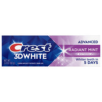 Crest 3d Wht Advanced Radiant Mont, 2.4 Ounce