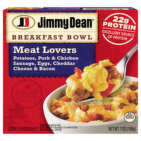 Jimmy Dean Meat Lovers Breakfast Bowl, Frozen, 7 Ounce