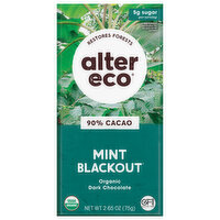 Alter Eco Chocolate Bar Mint Blackout, 2.65 Ounce