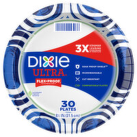 Dixie Ultra Paper Plates, 8.5 Inch Lunch and Dinner Plate (Designs May Vary), 30 Each