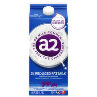 a2 Milk 2% Reduced Fat Milk, 64 Ounce