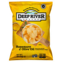 Deep River Snacks Potato Chips, Kettle Cooked, Rosemary & Olive Oil, 2 Ounce