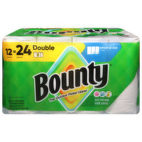 Bounty Dr Sas White Paper Towel Rolls, 12 Each