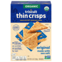 Triscuit Organic Original Thin Crisps Whole Grain Wheat Crackers, 6.5 Ounce
