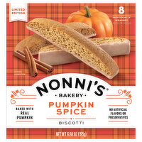 Nonni's Biscotti, Pumpkin Spice, 6.88 Ounce