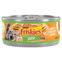 Friskies Pate Wet Cat Food, Liver & Chicken Dinner, 5.5 Ounce