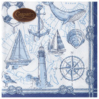 Caspari To The Lighthouse Cocktail Napkin, 1 Each