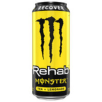 Monster Energy Rehab Lemonade, 16 Ounce