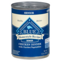 Blue Dog Food, Chicken Dinner, Senior, 12.5 Ounce