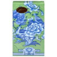 Caspari Guest Towel Green And Blue Plate, 15 Each