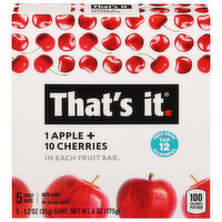 That's It Apple & Cherry Fruit Bars, 5 Each
