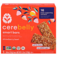 Cerebelly Smart Bars Strawberry Beet, 5 Each