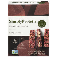 SimplyProtein Snack Bars Dark Chocolate Almond, 4 Each