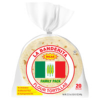 La Banderita Flour Tortillas, Family Pack, 20 Each
