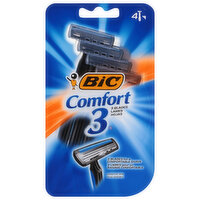BIC Comfort 3 Disposable Razor, 4 Each