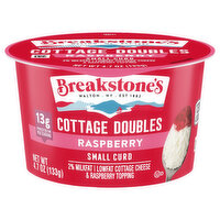 Breakstone's Cottage Doubles Cottage Cheese & Raspberry Topping, 4.7 Ounce