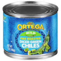 Ortega Fire Roasted Mild Diced Green Chiles, 7 Ounce