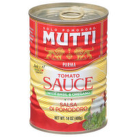 Mutti Tomato Sauce with Basil & Oregano, 14 Ounce