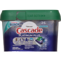 Cascade Platinum Plush Dishwasher Pods, Mountain Scent, 26 Each