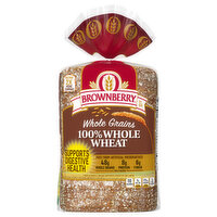 Brownberry Whole Grains 100% Whole Wheat Bread, 24 Ounce