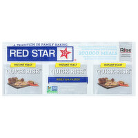 Red Star Quick Rise Instant Yeast, 3 Each