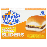 White Castle Cheese Sliders, Cheeseburgers, 6 Each