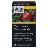 Caps Gaia Herbs Cranberry Concentrate, 60 Each