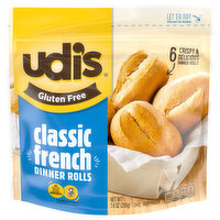 Udi's Gluten Free Classic French Dinner Rolls, 6 Each