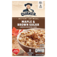 Quaker Maple Brown Sugar Instant Oatmeal, 8 Each