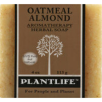 Plantlife Bar Soap, Oatmeal Almond, 4.5 Ounce
