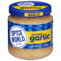 Spice World Minced Garlic, 8 Ounce