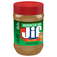 Jif Peanut Butter, Reduced Fat, Creamy, 16 Ounce