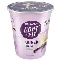 Light and Fit Nonfat Gluten-Free Vanilla Greek Yogurt, 32 Ounce