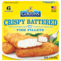 Gorton's Crispy Battered Fish Fillets, 6 Each