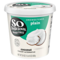 So Delicious Dairy Free Unsweetened Plain Coconut Milk Yogurt, 24 Ounce