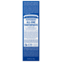 Dr Bronners Toothpaste All One Peppermint, 5 Ounce